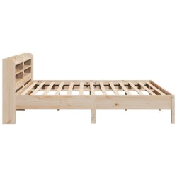 Cadre de lit sans matelas 180x200 cm bois massif de pin 