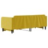 Lit de jour avec lit gigogne jaune 80x200 cm velours 