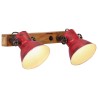 Lampe murale 25 W rouge délavé 45x25 cm E27 