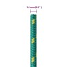 Corde de bateau Vert 14 mm 250 m Polypropylène 