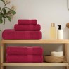 Ensemble de serviettes 12 pcs bordeaux 360 g/m² 100% coton 