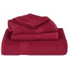 Ensemble de serviettes 12 pcs bordeaux 360 g/m² 100% coton 