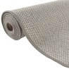 Tapis de couloir aspect sisal taupe 50x300 cm 