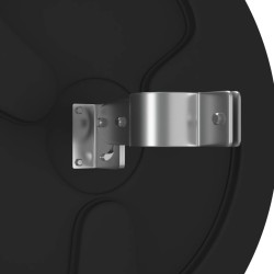 Miroir de traffic convexe d'extérieur Noir Ø45 cm Polycarbonate 