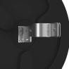 Miroir de traffic convexe d'extérieur Noir Ø45 cm Polycarbonate 