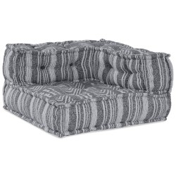 Pouf modulableGris 70x70x54 en tissu 