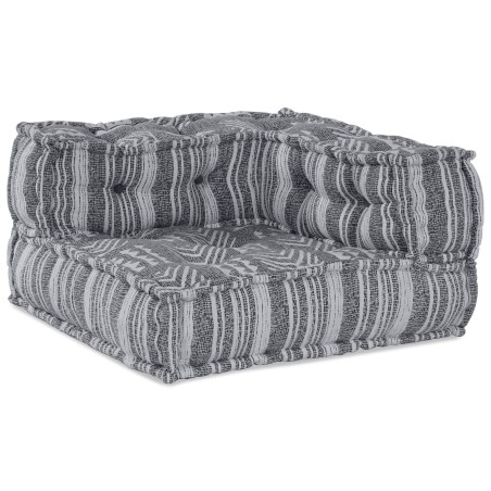 Pouf modulableGris 70x70x54 en tissu 