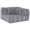 Pouf modulableGris 70x70x54 en tissu 