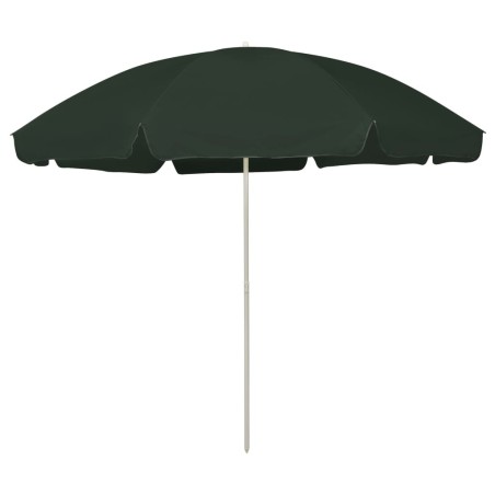 Parasol de plage vert 300 cm 