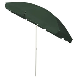 Parasol de plage vert 300 cm 