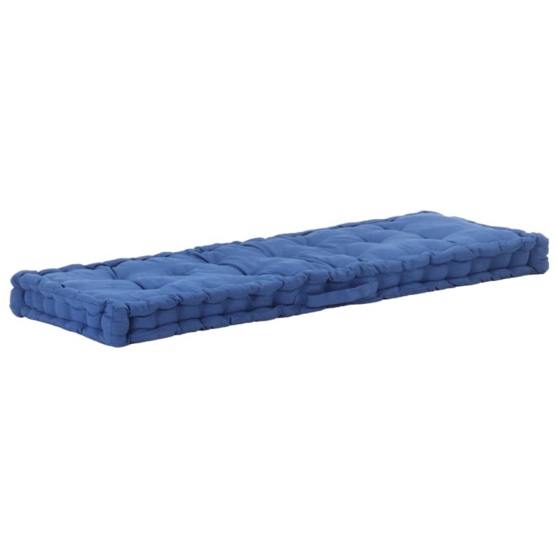 Coussin de plancher de palette Coton 120x40x7 cm Bleu clair Coussin de plancher de palette Coton 120x40x7 cm Bleu clair