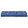 Coussin de plancher de palette Coton 120x40x7 cm Bleu clair 