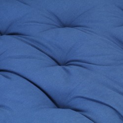 Coussin de plancher de palette Coton 120x40x7 cm Bleu clair 