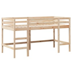 Lit superposé avec échelle et toit sans matelas 90x190 cm 