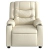 Fauteuil inclinable Crème Similicuir 