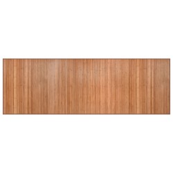 Tapis rectangulaire naturel 100x300 cm bambou 