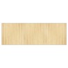 Tapis rectangulaire naturel clair 100x300 cm bambou 