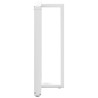 Pieds de table de bar en T, 2 pièces, blanc, 60 x 35 x (100-101) cm, acier 