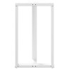Pieds de table de bar en T, 2 pièces, blanc, 60 x 35 x (100-101) cm, acier 