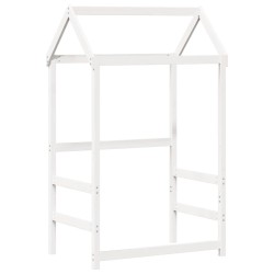 Lit de jour avec toit sans matelas blanc 90x190 cm bois massif 