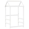 Lit de jour avec toit sans matelas blanc 90x190 cm bois massif 