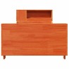 Cadre de lit sans matelas cire marron 90x200 cm bois pin massif 