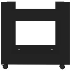 Chariot de bureau Noir 60x45x60 cm Bois d'ingénierie 