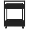 Chariot de bureau Noir 60x45x60 cm Bois d'ingénierie 