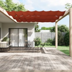 Auvent vertical Terre cuite 180x800 cm Tissu oxford 