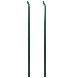 Clôture à mailles losangées et poteaux acier 1,25x15 m 