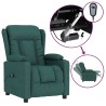 Fauteuil inclinable électrique Vert foncé Tissu 