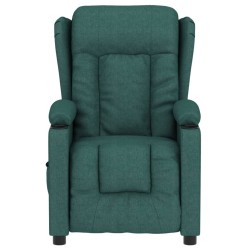 Fauteuil inclinable électrique Vert foncé Tissu 