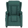 Fauteuil inclinable électrique Vert foncé Tissu 