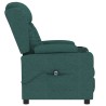 Fauteuil inclinable électrique Vert foncé Tissu 