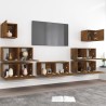 Ensemble de meubles TV 7 pcs Chêne fumé Bois d'ingénierie 