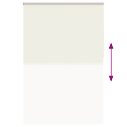 Store enrouleur occultant blanc cassé 145x230 cm largeur tissu 