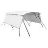 Toit bimini à 4 arceaux parois latérales 243x(170-182)x137 cm 