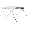 Toit bimini à 4 arceaux parois latérales 243x(170-182)x137 cm 