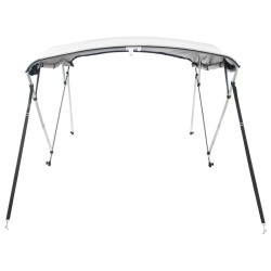 Toit bimini à 4 arceaux parois latérales 243x(170-182)x137 cm 