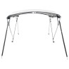 Toit bimini à 4 arceaux parois latérales 243x(170-182)x137 cm 