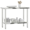 Table de travail de cuisine 110x55x85 cm acier inoxydable 