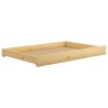 Lit coulissant sans matelas 2x(90x200) cm Bois de pin massif 