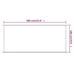 Auvent vertical Bleu 180x800 cm Tissu oxford 
