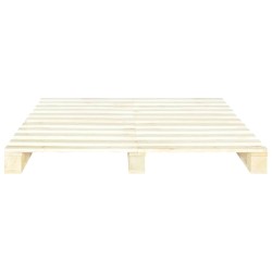 Cadre de lit de palette sans matelas 160x200 cm bois massif pin 