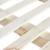 Cadre de lit de palette sans matelas 160x200 cm bois massif pin 