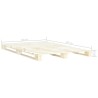 Cadre de lit de palette sans matelas 160x200 cm bois massif pin 