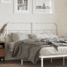 Tête de lit métal blanc 140 cm 