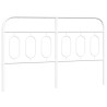 Tête de lit métal blanc 140 cm 