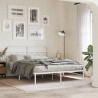 Tête de lit métal blanc 140 cm 