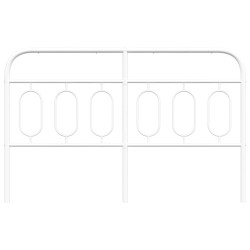 Tête de lit métal blanc 140 cm 